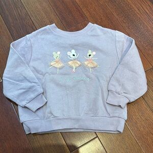 Lilac colour sweatshirt 2-4y
